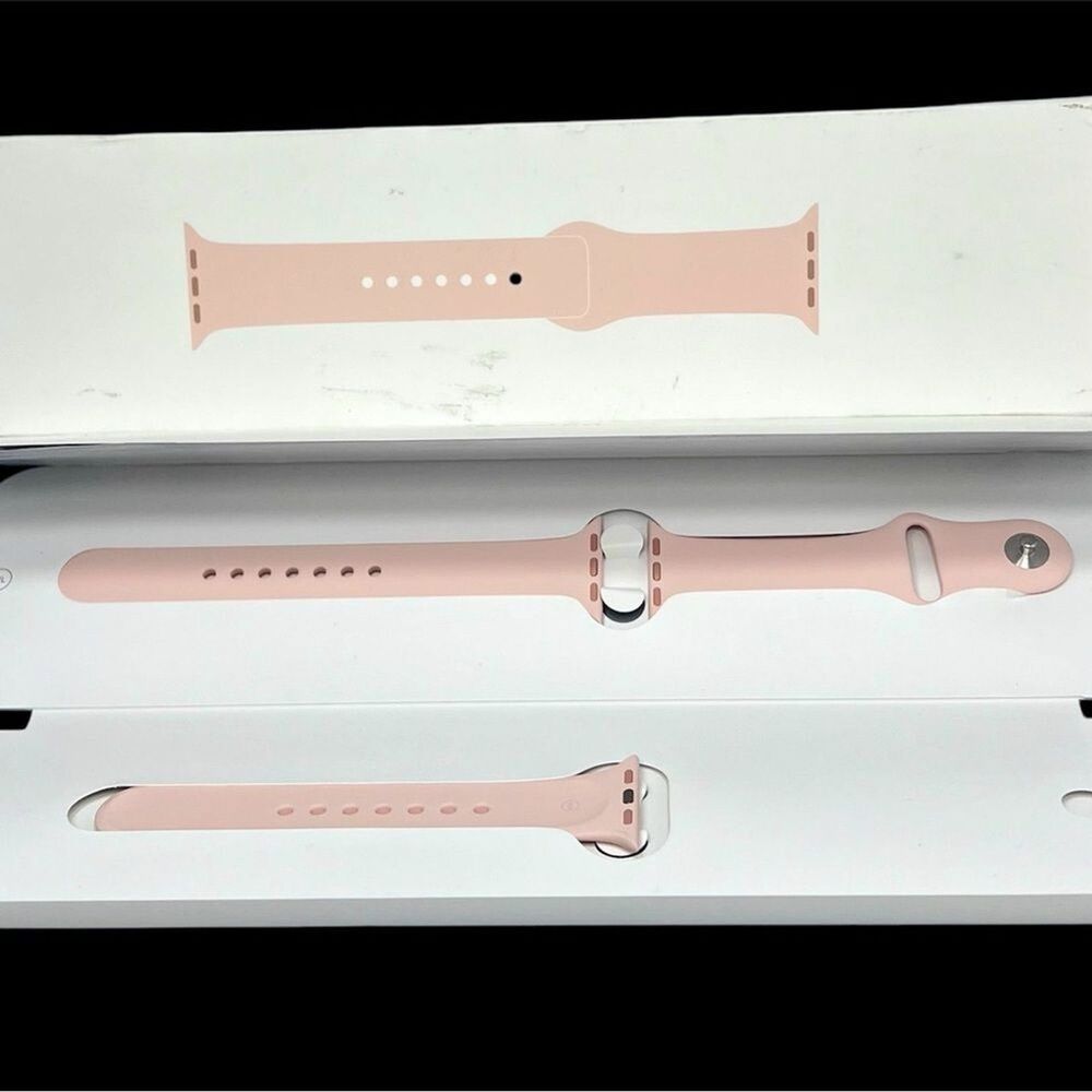Authentic Apple Watch Pink Silicone Strap 42mm Open Box